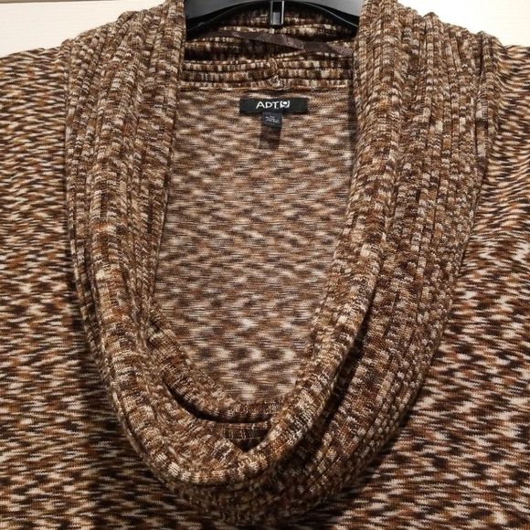 Apt 9 Tri Color Flowy Cowl Neck Sweater - Picture 5 of 8